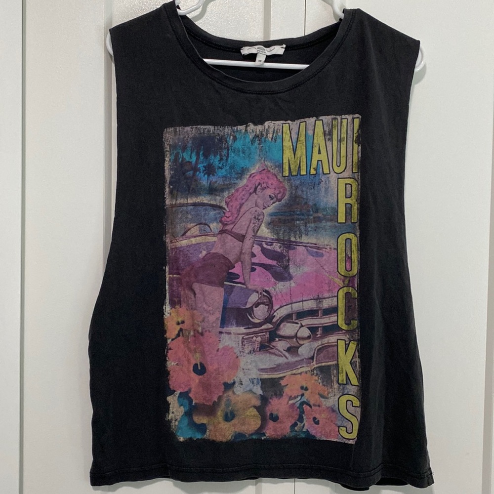 Vintage Maui Rocks Muscle Tshirt |Size 14